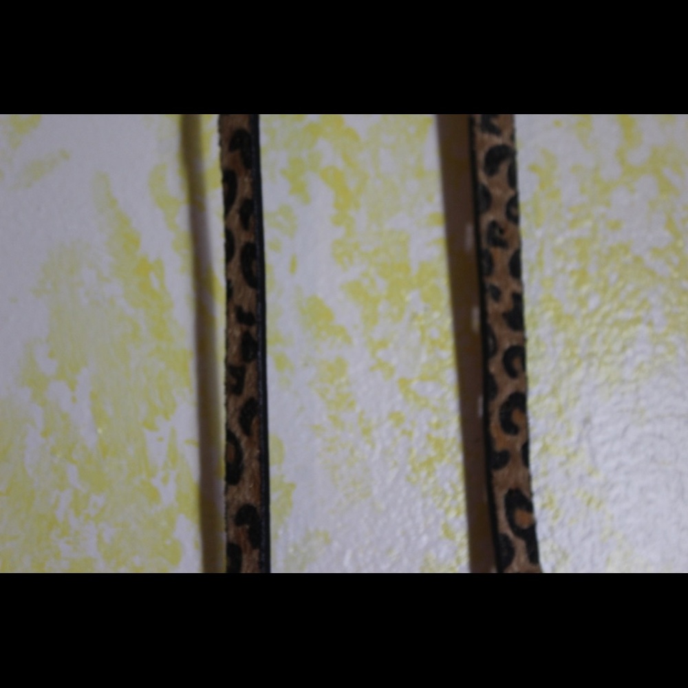 Cheetah print thin belt